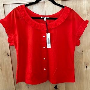 Alex Mill ruffle blouse